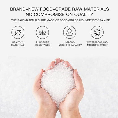 MegaWise 3 Rolls of Vacuum Sealer Machine Bags, 8 inch wide and 21.6 Feet Long for Megawise & other brand vacuum sealers Perfect for Meal Prep and Sous Vide Cooking