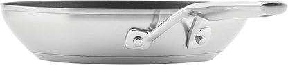 KitchenAid 71008 3-Ply Base Brushed Stainless Steel Nonstick Frying Pan/Fry Pan/Skillet, 9.5 Inch