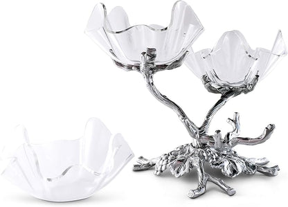 Arthur Court Grape 3-Tier Acrylic Bowl Stand