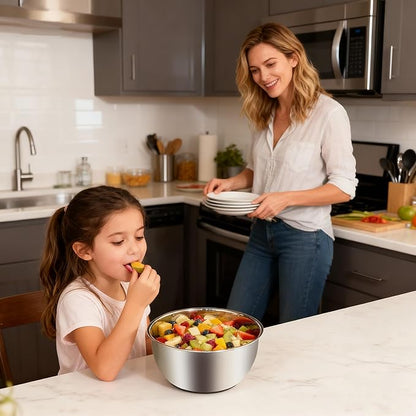 5.3Qt Stainless Steel Salad Spinner,Lettuce Spinner with Non-Slip Base,Multifunctional Design with a Crank,A Variety of Blades Make it Easy to Chop, BPA Free,Dishwasher Safe, Non-Slip Base.