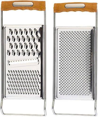 2 Pack Cheese Grater,Stainless Steel Zester Set of 2, Kitchen Flat Handheld Grater For Cheese, Chocolate, Spices, And Potato, Zucchini, Carrot, Apple (B style color)