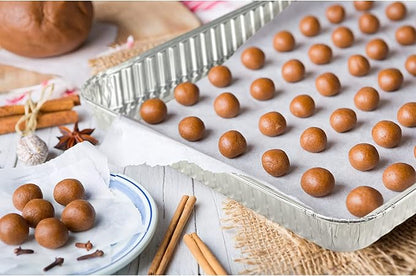 Aluminum Pans Half Size Cookie Sheet 100 Count Durable Nonstick Baking Sheets 17.75" x 12.75"