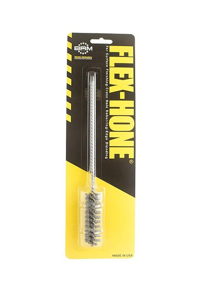 Brush Research BC18M18 FLEX-HONE®, 0.709" (18mm) Diameter, 180 Grit, Silicon Carbide, For Mild Steel, Stainless Steel, Cast Iron and Softer Ferrous Materials