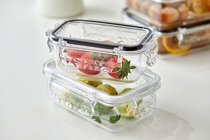 Airtight Food Storage Container With Lid (21.6oz) Leak-Proof Lunch Box | BPA-Free | Meal Prep | Microwave, Freezer and Dishwasher Safe | Kitchen Fridge Organizer Boxes | Fresher Food