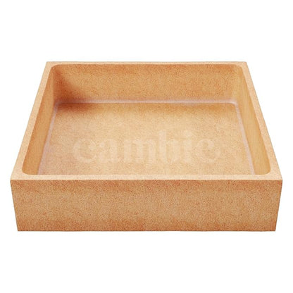 Cambie Large Square Vanilla Tart Shells, 71mm (2.8") Diameter, French Style Tart Shells, White Chocolate Coating, Pack of 24