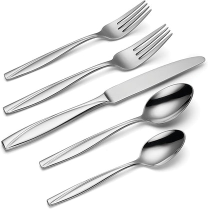 Oneida Camlynn Mirror 20 Piece Everyday Flatware Set, Service for 4 (Pack of 3)