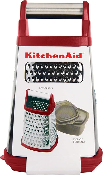 KitchenAid Gourmet 4-Sided Stainless Steel Box Grater with Detachable Storage Container