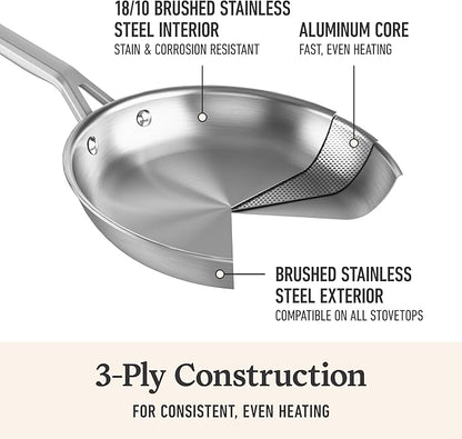 Calphalon Stainless Steel 3-Qt Sauté Pan with Lid