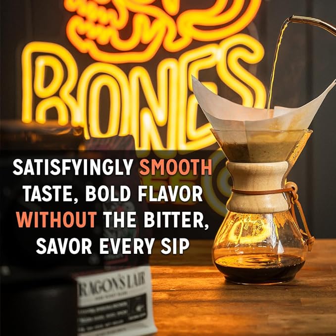 Bones Coffee Company The Nightmare Before Christmas Mudslide Boogie Flavored Coffee Beans, Whole Bean Coffee Medium Roast Low Acid, Chocolate Mudslide Flavor (12 oz)