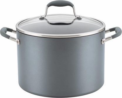 Anolon Advanced Home Hard-Anodized Nonstick Open Stock Cookware (10 Qt Stock Pot, Moonstone)