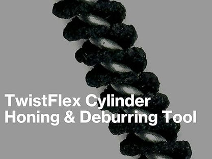 TwistFlex 15/16" 240SC Cylinder Hone, 0.9375” (23.8mm) Flexible Cylinder Honing & Deburring Tool for Hole Diameters 0.875"- 0.938“, 240 Grit Silicon Carbide, Pack of 1