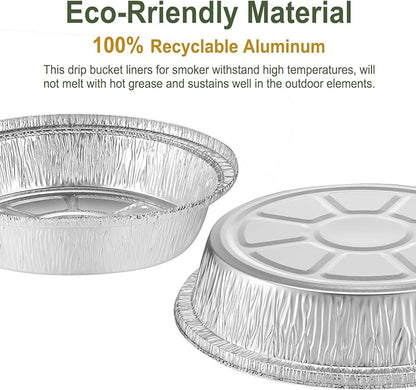 8" Aluminum Foil Pans without Lids 50 Pack of 33.8 oz,Heavy Duty Disposable Containers for Roasting,Storing,Baking,Cooking,Recyclable