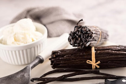 10 Vanilla Beans - Whole Extract Grade B Pods for Baking, Homemade Extract, Brewing, Coffee, Cooking - Tahitian