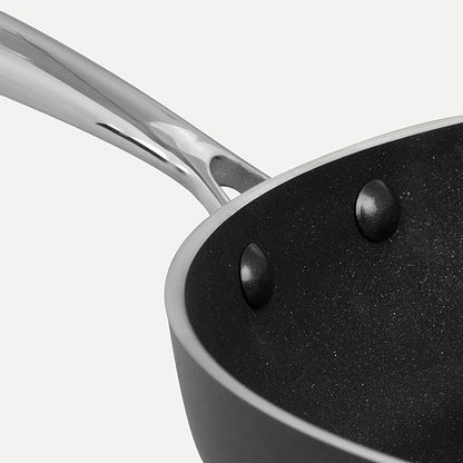 Vasconia Urban 12" Nonstick Frying Pan (Black) - Advanced Nonstick Coating Aluminum Skillet with Fast Cool Handle - Grill Oven Dishwasher Safe up to 475°F Cooking Pans for Most Stovetops