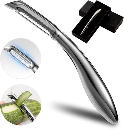 LIIGEMI Premium Stainless Steel Vegetable Peeler,I Sharp Potato Peeler for Kitchen,Practical and Comfortable Stainless Steel Veggie Peeler Machine