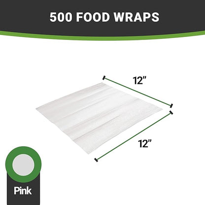 Restaurantware 12" x 12" Rippled Aluminum Foil Food Wrap and Fry Basket Liner: Perfect for Restaurant Take Out Bakeries and Food Trucks - Silver Foil Sandwich Wraps - 500-CT