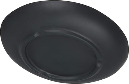 Carlisle FoodService Products Ridge Reusable Plastic Plate Dinner Plate for Home and Restaurant, Melamine, 10.5 Inches, Soapstone, (Pack of 12)