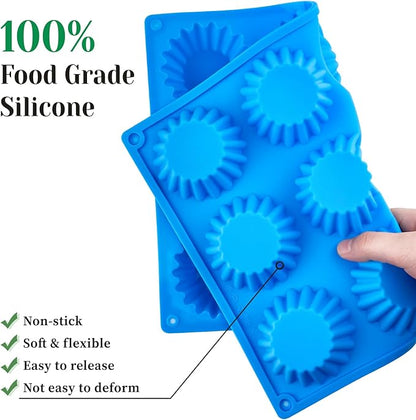 3 PCS Peanut Butter Cup Molds, 12 Cavity Non-stick Silicone Chocolate Candy Molds for Fat Bombs