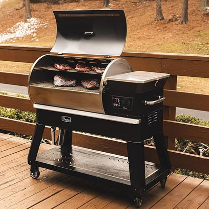 recteq Pellet Grill - Deck Boss 800, Pellet Smoker Grill, Wi-Fi-Enabled, Electric Pellet Grill, Grilling Essentials Bundle