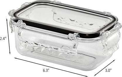 Airtight Food Storage Container with Lid(13.5oz) Leak-Proof Baby Food Box | BPA-Free | Meal Prep | Microwave, Freezer and Dishwasher Safe | Kitchen Fridge Organizer Boxes | Fresher Food