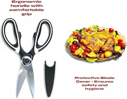 RAZIZ Kitchen Shears – Stainless Scissors, Heavy-Duty & Multiuse