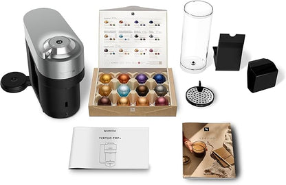 Nespresso Vertuo Pop+ Deluxe Coffee and Espresso Maker by Breville, Titan