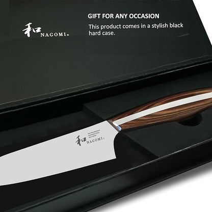 NAGOMI] 5 inch Serrated Cheese Knife - Made in Seki, Japan - Blade in 440A and Comfortable Pakkawood Handle - Japanese Sharp Knife