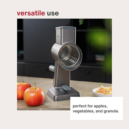 Zyliss E900059 Universal Drum Grater, Stainless Steel, Grating Apples, Cereals, Granola, for Use with Zyliss Rotary Cheese Grater, 5 Year Guarantee