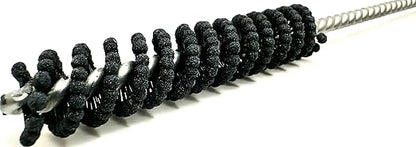 TwistFlex 0.472” (12mm) 600SC Cylinder Hone | Flexible Cylinder Honing & Deburring Tool | Bore Brush for Hole Diameters 0.433” – 0.472” | Silicon Carbide 600 Grit | 0.20" Shank | 8" Length