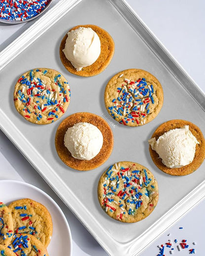 Baking Sheet with Rack Baker's Secret Pure Aluminum Non Toxic PTFE, PFAS, PFOA, BPA Free Baking Pans Set, 100% Recycled, 3pcs Bakeware Set Baking Pans Cookie Sheets 18"