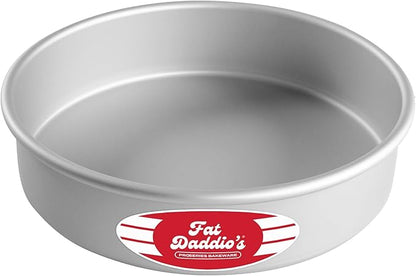 Fat Daddio's Anodized Aluminum Round Cake Pan, 8 x 2 Inch