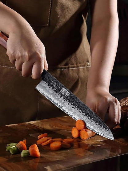 HOSHANHO 5 Pieces Knife Set, Japanese High Carbon Steel Kitchen Knife Sets, Professional Ultra Sharp Chef Knives Set with Ergonomic Rosewood Handle
