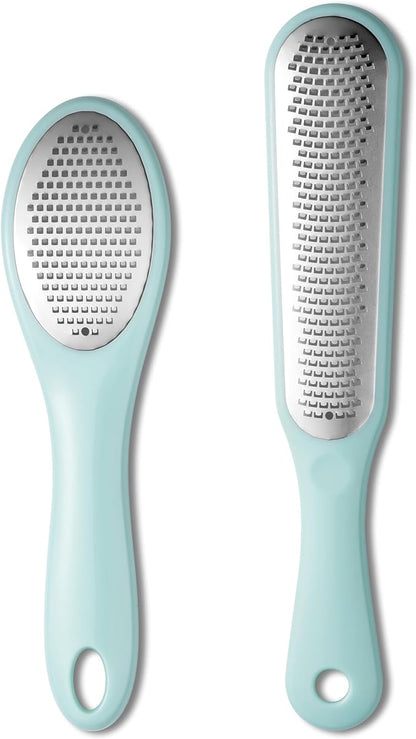 Lemon Zester Grater with Handle - 2-Piece Lemon Zester & Cheese Grater for Parmesan, Ginger, Garlic, Nutmeg, Chocolate
