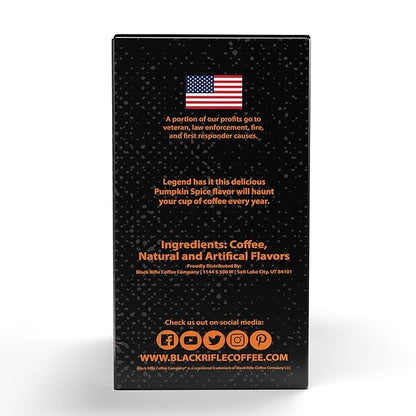 Black Rifle Coffee Company Pumpkin Spice, 22 Count, Medium Roast K Cups - Single Serve K Cups Coffee Pods - Kcup Pods Compatible with Keurig 1.0 & 2.0 - Made from Arabica Beans