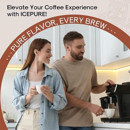 ICEPURE Coffee Machine Water Filter Compatible with Breville BWF100, Replacement for Breville Espresso Machine Filter, BWF100NA BES980XL BES920XL BES900XL BES860XL BES870XL, 12PACK