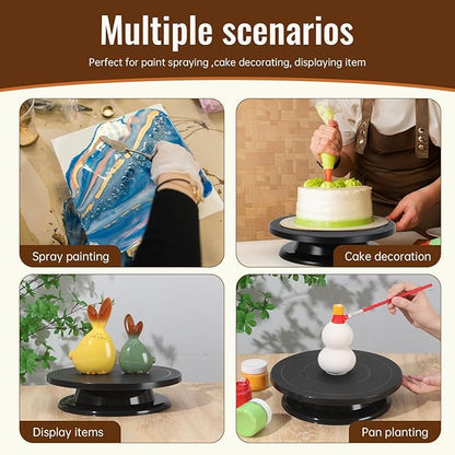 11 lnch Turn Table Pottery Tools, Cake Spinner, Cake Turntable, Spinning Wheel (Used for Painting Craft Cake Turntable for Decorating)