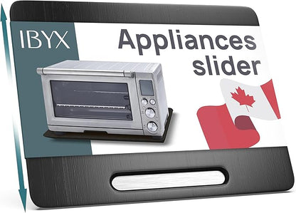 Ibyx Elegant Sliding Tray for Your Coffee Maker & Heavy Kitchen Appliances - Sturdy, Slides Easily from Under The Cabinet (Black, 21" W x 15" D)