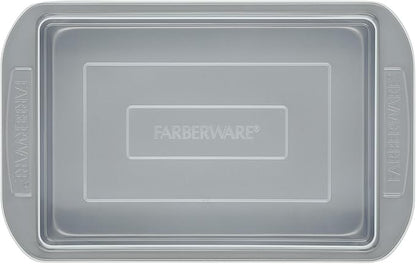 Farberware Nonstick Bakeware Baking Pan With Lid / Nonstick Cake Pan With Lid, Rectangle - 9 Inch x 13 Inch, Gray