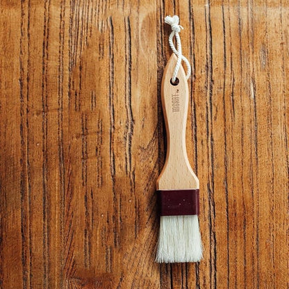 Pastry Brush Natural Bristle Wooden, MSART Basting/Food Brush, with Beech Wood Handle and Rope Hook, Great for Butter, Cookies, Oil, Bread, Frosting. Easy to Clean (1 inch)