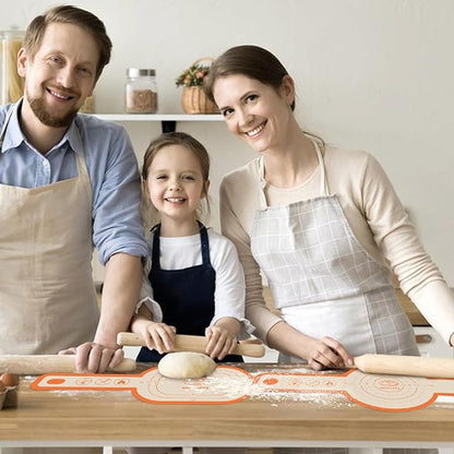 Silicone Bread Sling Oval and Round, 2 PCS Nonstick＆Reusable Bread Baking Mats, Easy-To-Clean Dutch Oven Liners, Sourdough Bread Baking Supplies (Oval and Round, Orange)
