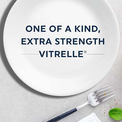 Corelle Vitrelle 6-Piece (22-Oz) Cereal Soup Bowls, Triple Layer Glass and Chip Resistant, Lightweight Square Dinnerware Bowl Set, Simple Lines