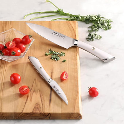 Cangshan ELBERT Series German Steel Forged Starter Knife Sets (White, 2-Piece)