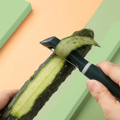 10 Pack Vegetable Potato Peeler for Kitchen,Ergonomic Soft-Touch Handle-Black (Aquamarine, 10 Pack)
