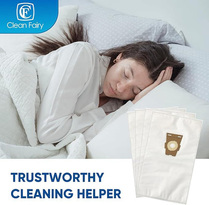 CF Clean Fairy 10 Pack Compatible With Kirby Vacuum Bag Style F For Avalir, Sentria I, II, Ultimate Diamond G3 G4 G5 G6 Gsix G10, G10D, G10E, G10Se Replacement for 204808 204811