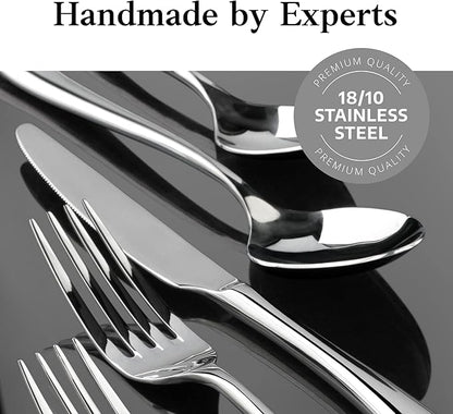 Artaste Rain II Forged 18/10 Stainless Steel (Silver (Service for 12), Flatware (36-Piece Set))
