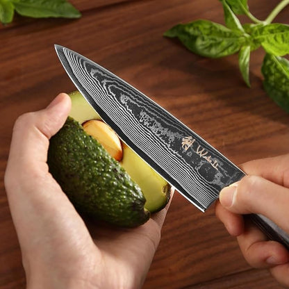 Wakoli ESE 2-Piece Damascus Chef Knife Set – 13-Inch & 9.3-Inch Professional Kitchen Knives | 67-Layer VG10 Core Steel | Ergonomic Pakkawood Handles | Premium Cooking Knives in Gift Box
