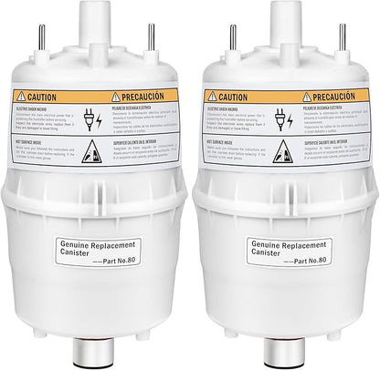 Upgrade 80 Steam Canister for Aprilaire Steam Humidifier Models 800, 801, 865, 866, 80 Replacement Canister OEM Substitute for Aprilaire Canister, 2 Pack