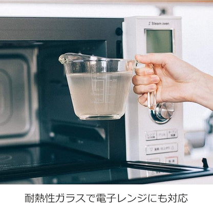 HARIO MJP-500-GR Measuring Cup, 16.9 fl oz (500 ml), Practical Capacity, 16.9 fl oz (500 ml), Gray, Made in Japan