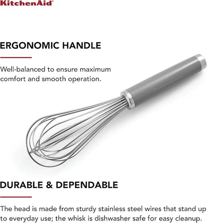 KitchenAid Classic Utility Whisk, 10.5-Inch, Gray