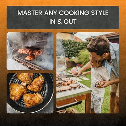 ChefX Wireless MeatStick - Smart 4 Sensor Bluetooth Meat Thermometer for Grilling & Smoking, 650ft+ Range